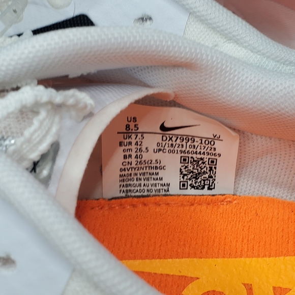 Nike Zoom Rival XC 6 White/ Orange Track Shoes DX7999-100 Men’s Size 8.5 - Picture 7 of 9